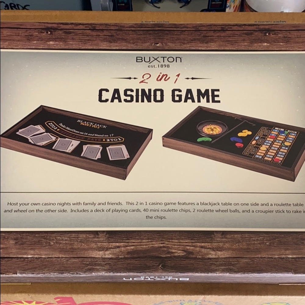 Buxton 2 in 1 Casino Game